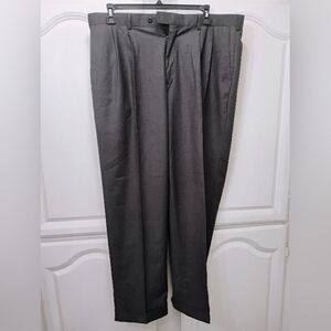 Flexslax Pants Mens 40x32 Black Regular Fit Perma-Prest Trevira Polyester USA